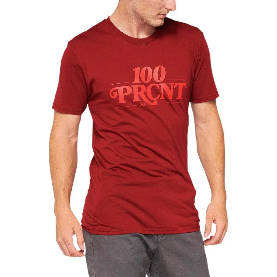 100% Searles Tech T-Shirt - Brick