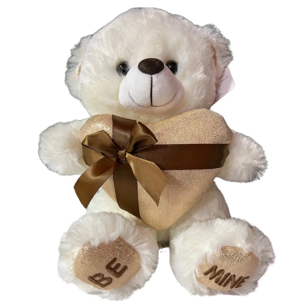 11Inc White Teddy Bear Be Mine Heart