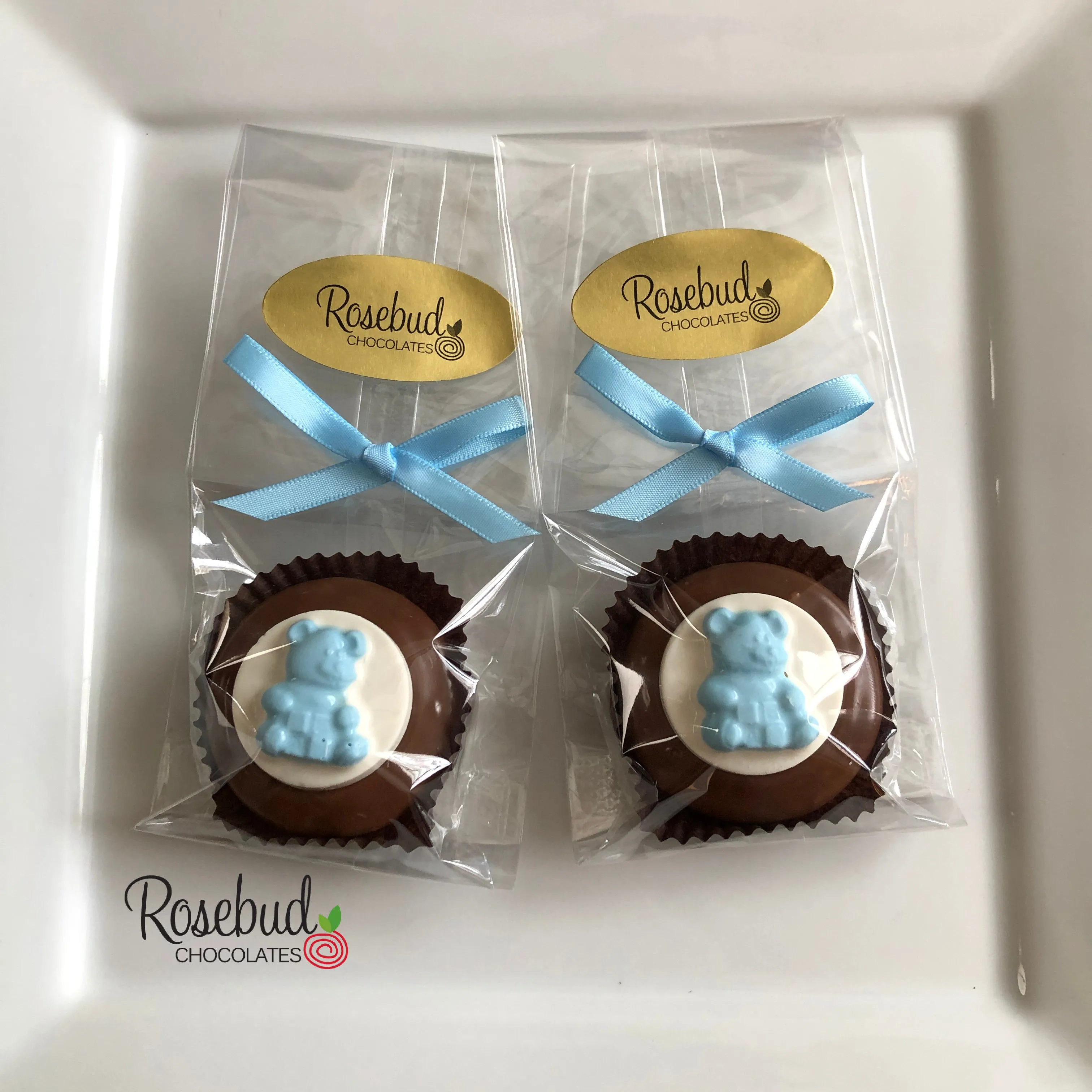 12 TEDDY BEAR Chocolate Covered Oreo Cookie Birthday Party Favors Baby Shower