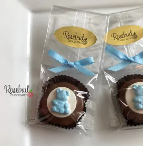 12 TEDDY BEAR Chocolate Covered Oreo Cookie Birthday Party Favors Baby Shower