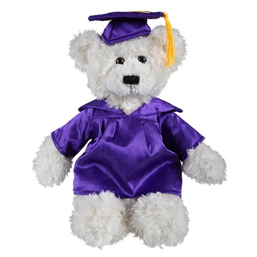 12" Graduation Brandon Teddy Bear Plush 2024 Cream White