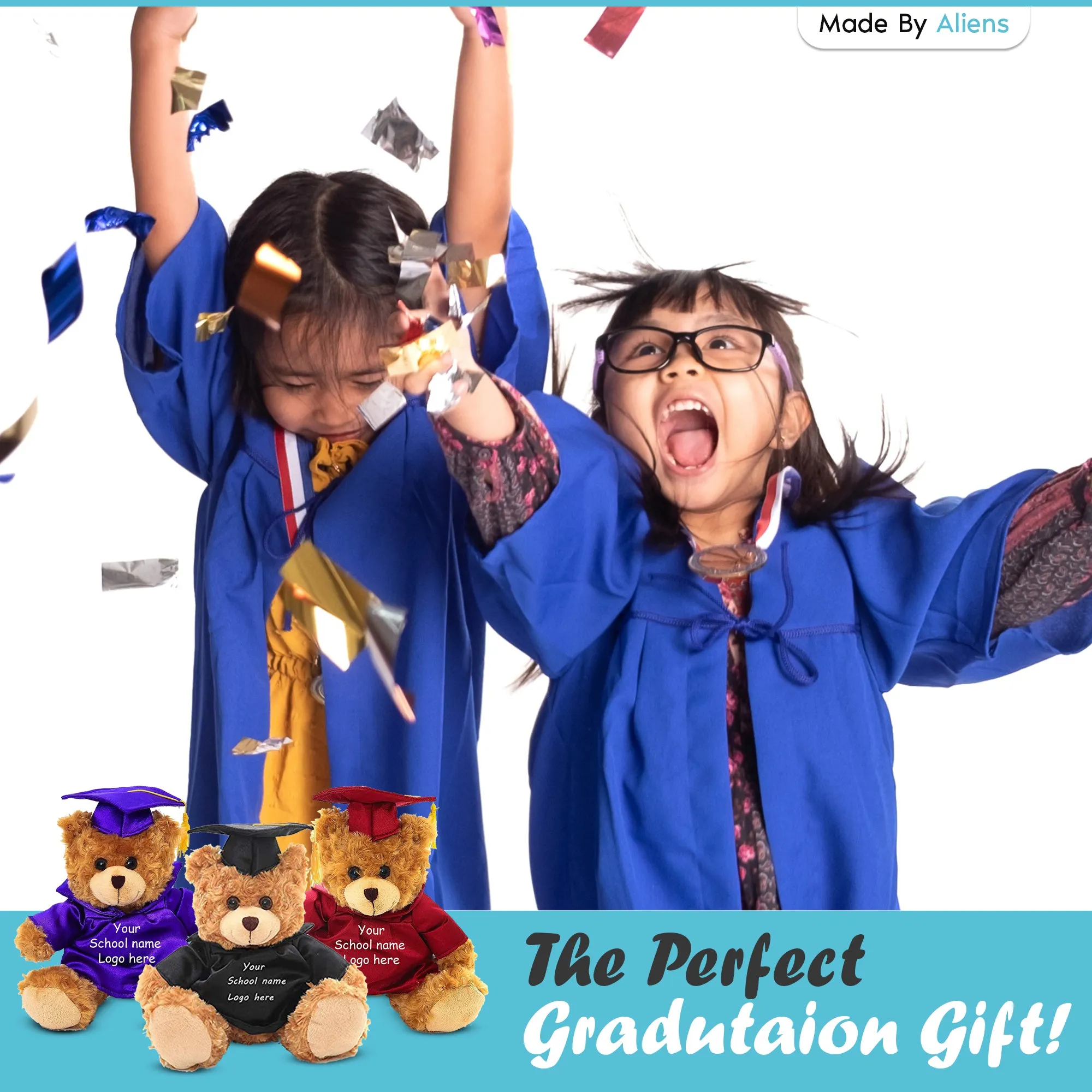 12" Graduation Teddy Bear Plush 2024 Mocha