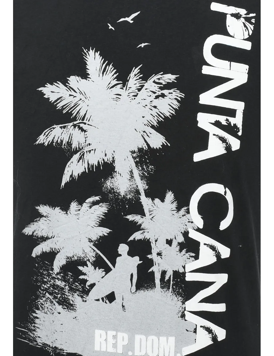 2000s Punta Cana Printed T-shirt - S