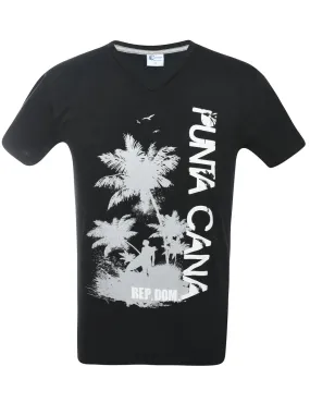 2000s Punta Cana Printed T-shirt - S