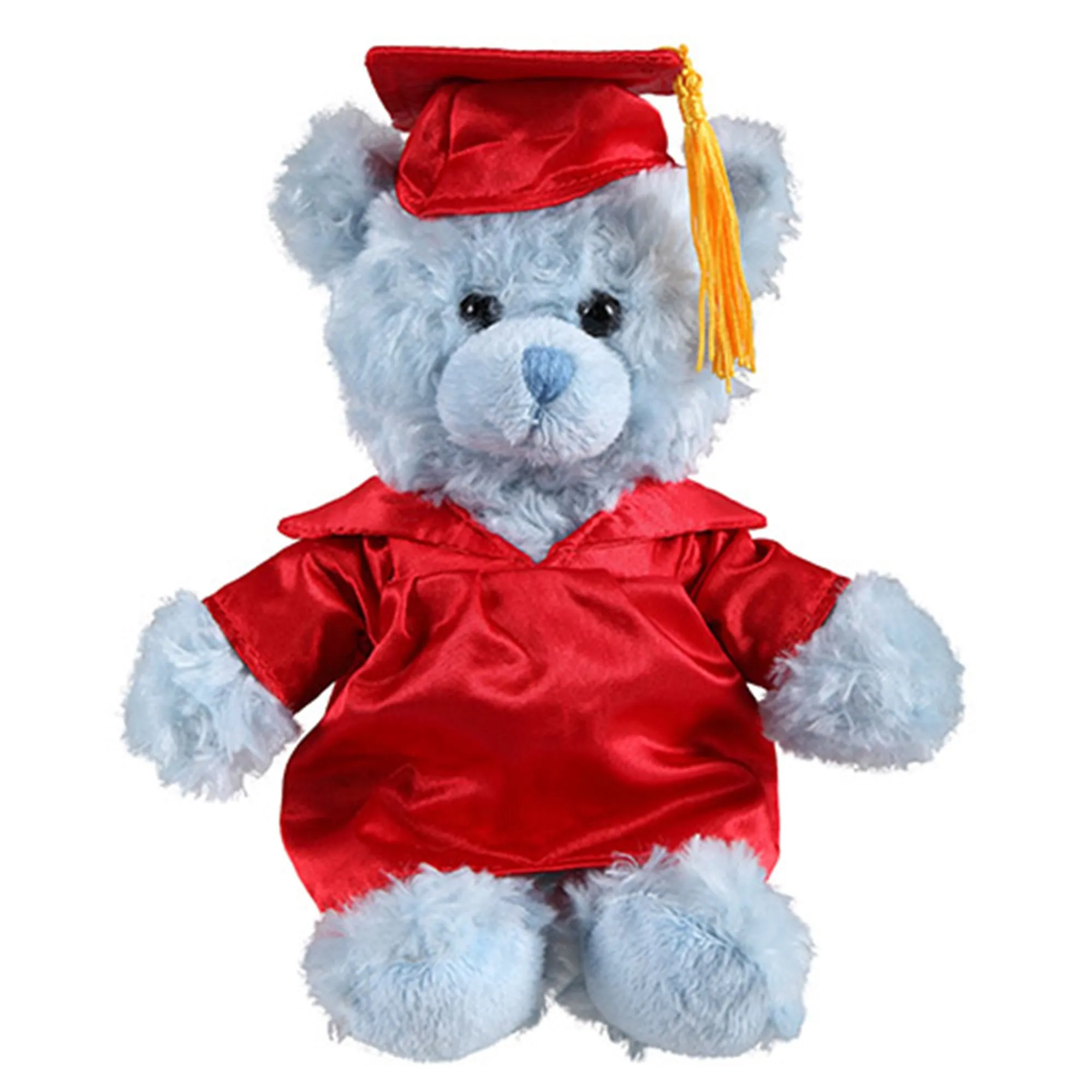 6" Graduation Blue Teddy Bear Plush Stuffed Animal Toys with Cap and Personalized Gown