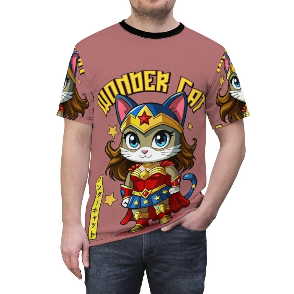 Adorable Anime Cat Superhero T-Shirt