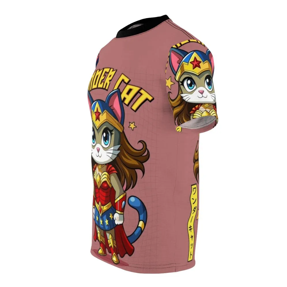 Adorable Anime Cat Superhero T-Shirt