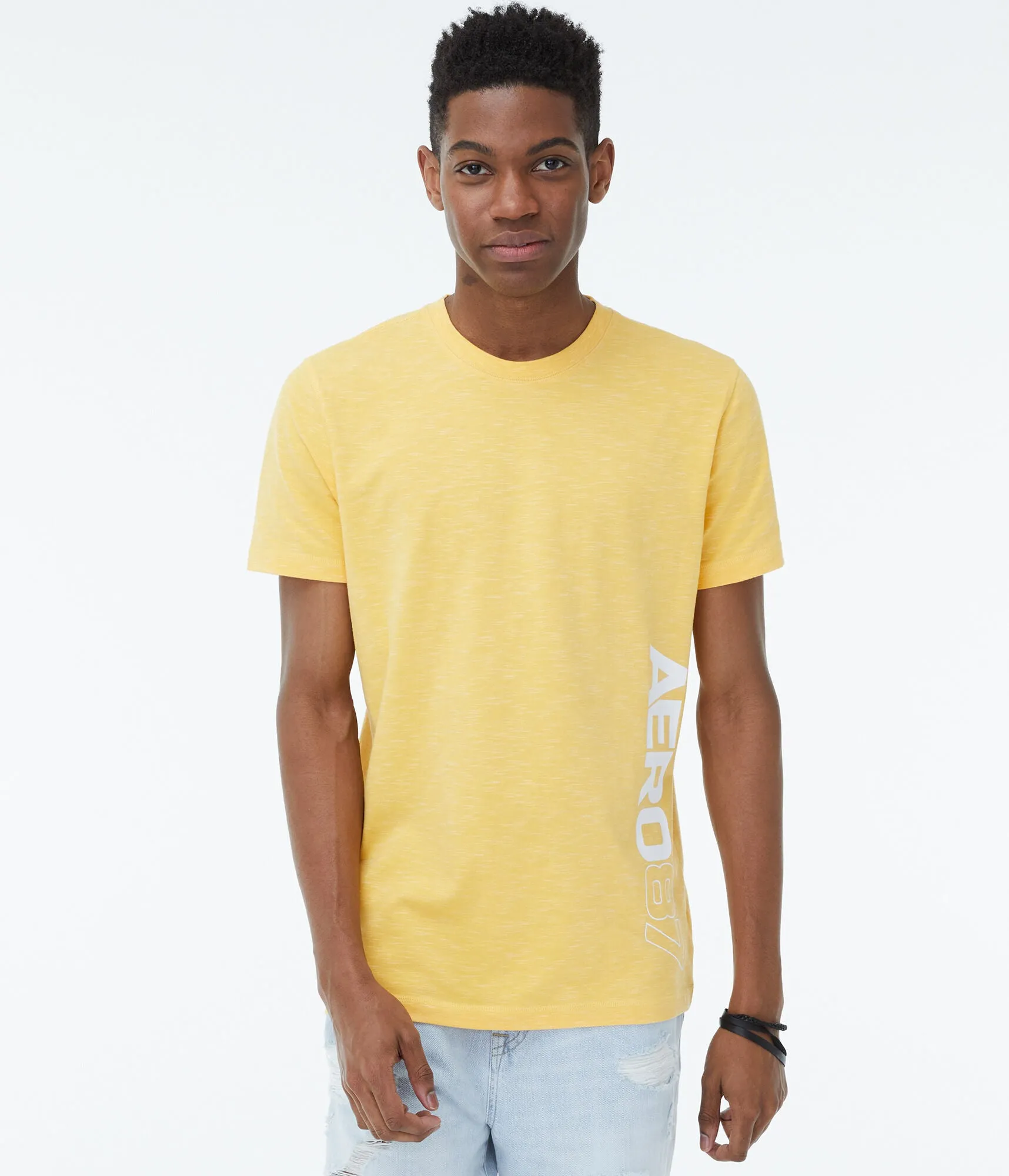 Aeropostale Vertical Aero87 Stretch Graphic Tee