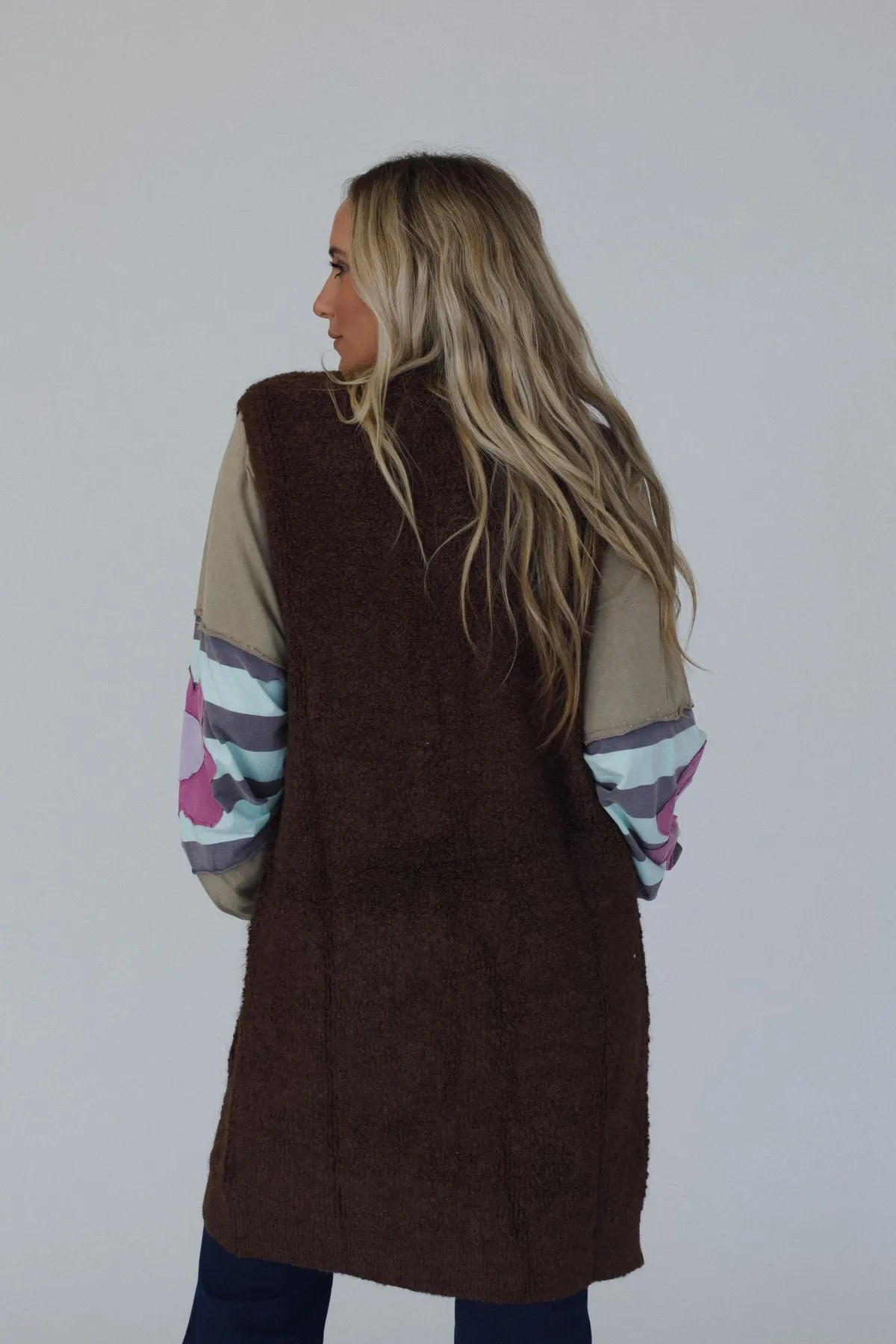 Alpine Longline Vest - Brown