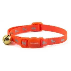 Ancol Reflective Hi Vis Cat Safety Collar with Bell