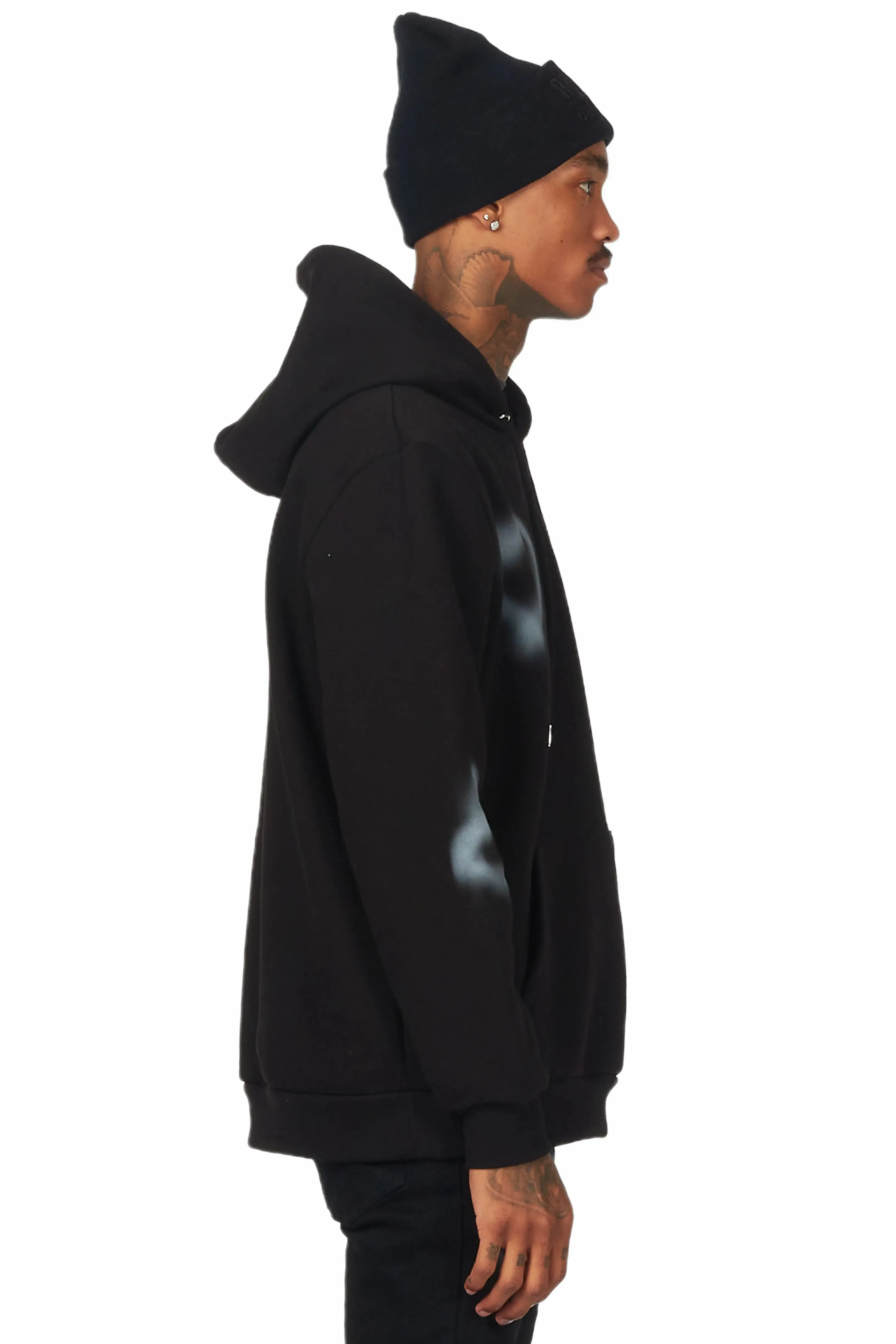 Apollo Black Graphic Hoodie