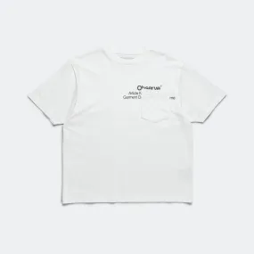 Article Stamp Pocket T-Shirt - White