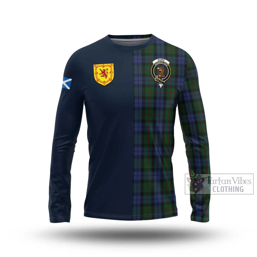 Baird Tartan Long Sleeve T-Shirt Alba with Scottish Lion Royal Arm Half Style