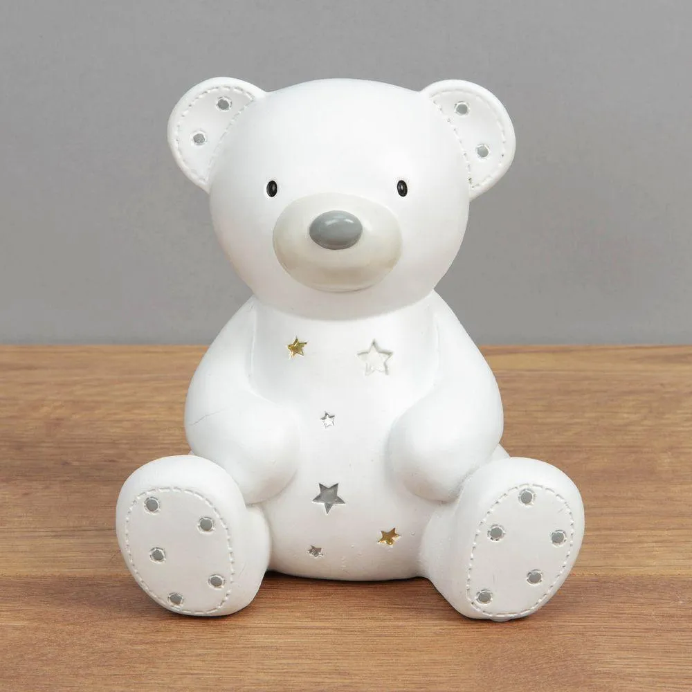 Bambino Teddy & Stars Money Box