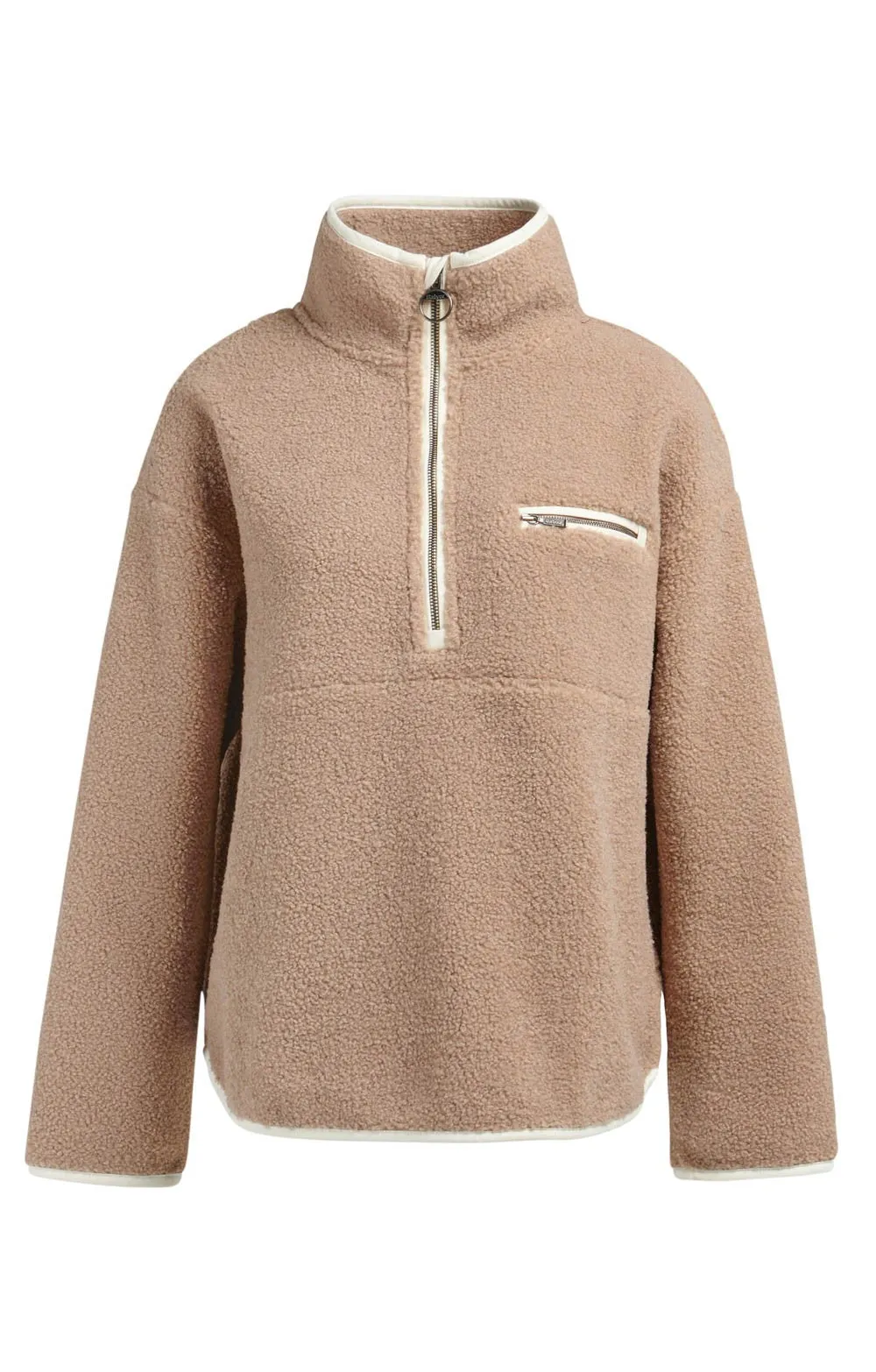 Barbour Mersea Overlayer Teddy Half Zip Fleece LOL0568