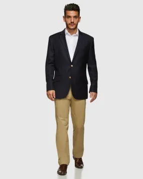 Big Mens PGH Navy Pure Wool Blazer