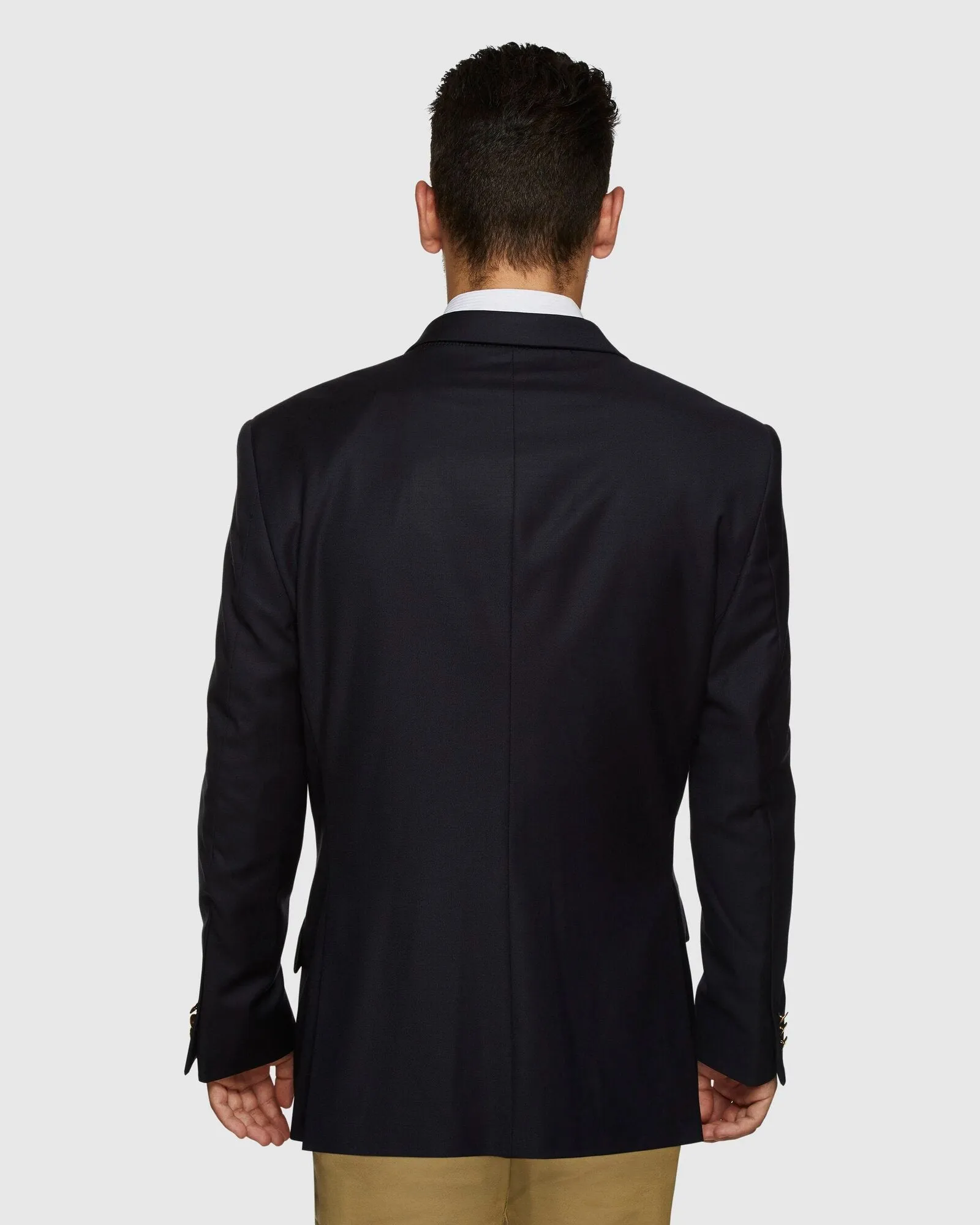 Big Mens PGH Navy Pure Wool Blazer