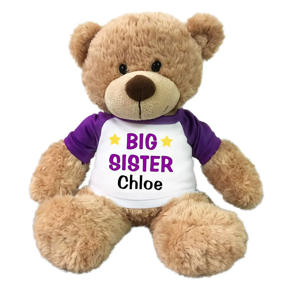 Big Sister Teddy Bear - Personalized 13" Bonny Bear