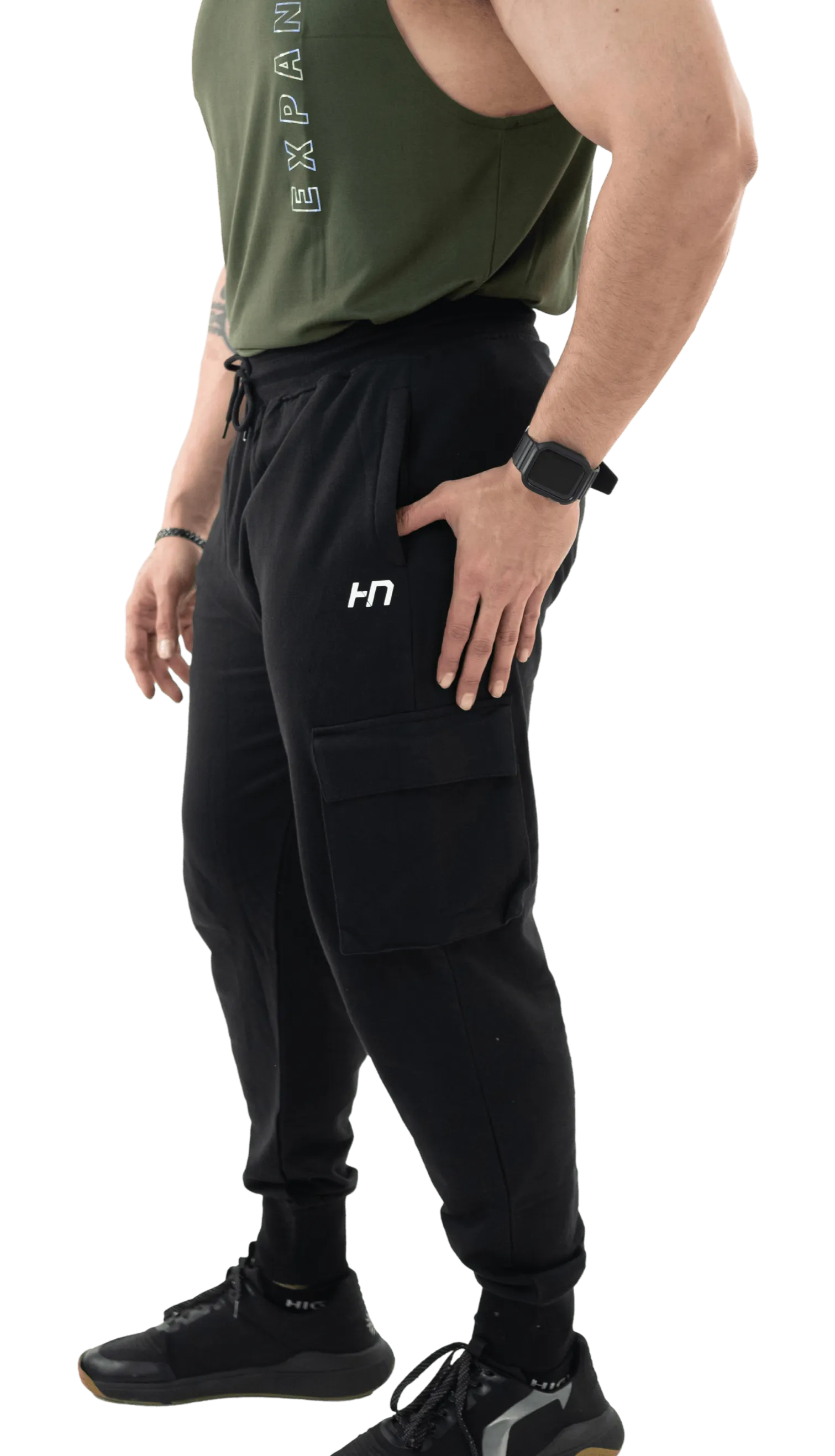 Black The Ultimate Cargo Joggers