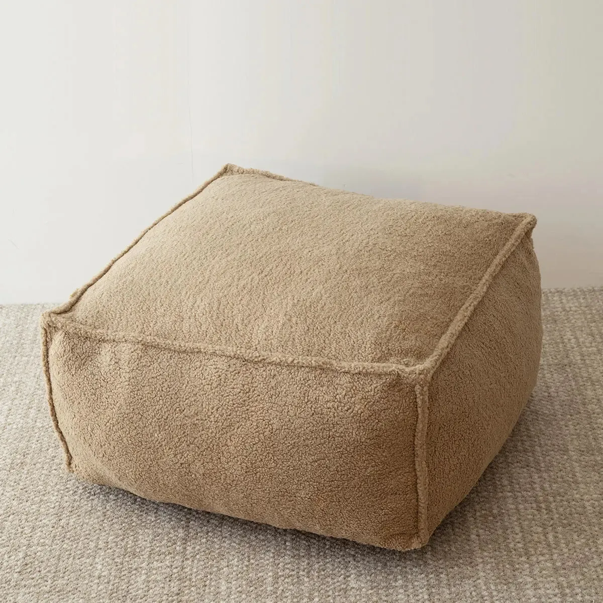 Boring Teddy Fabric Bean Bag Chair & Ottoman Set