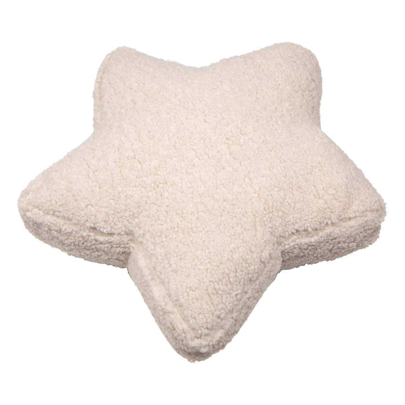 Boucle Star Cushion Cream | Teddy Star Cushion Cream