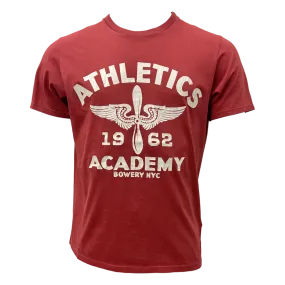 Bowery NYC, Athletics Academy, T-Shirt, brick red