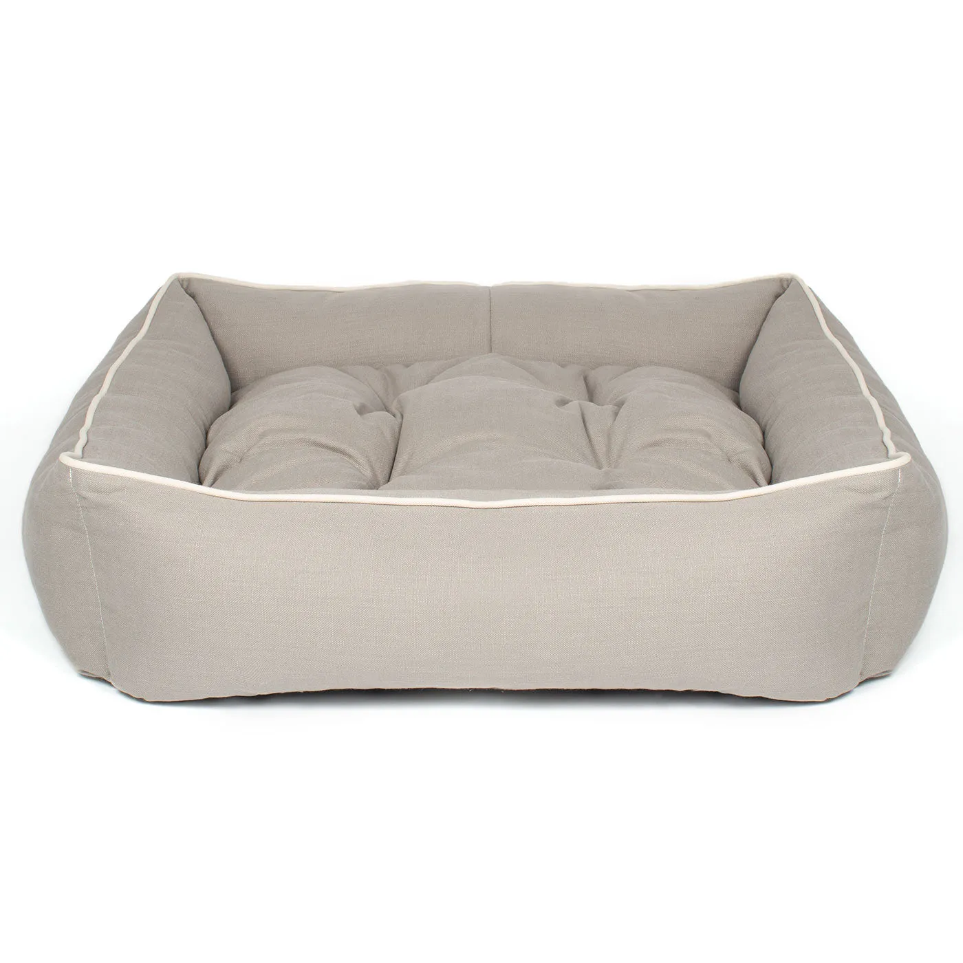 Box Bed With Removable Covers in Savanna Stone by Lords & Labradors