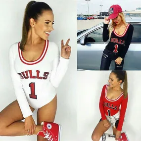 Bulls 1 one piece bodysuit top