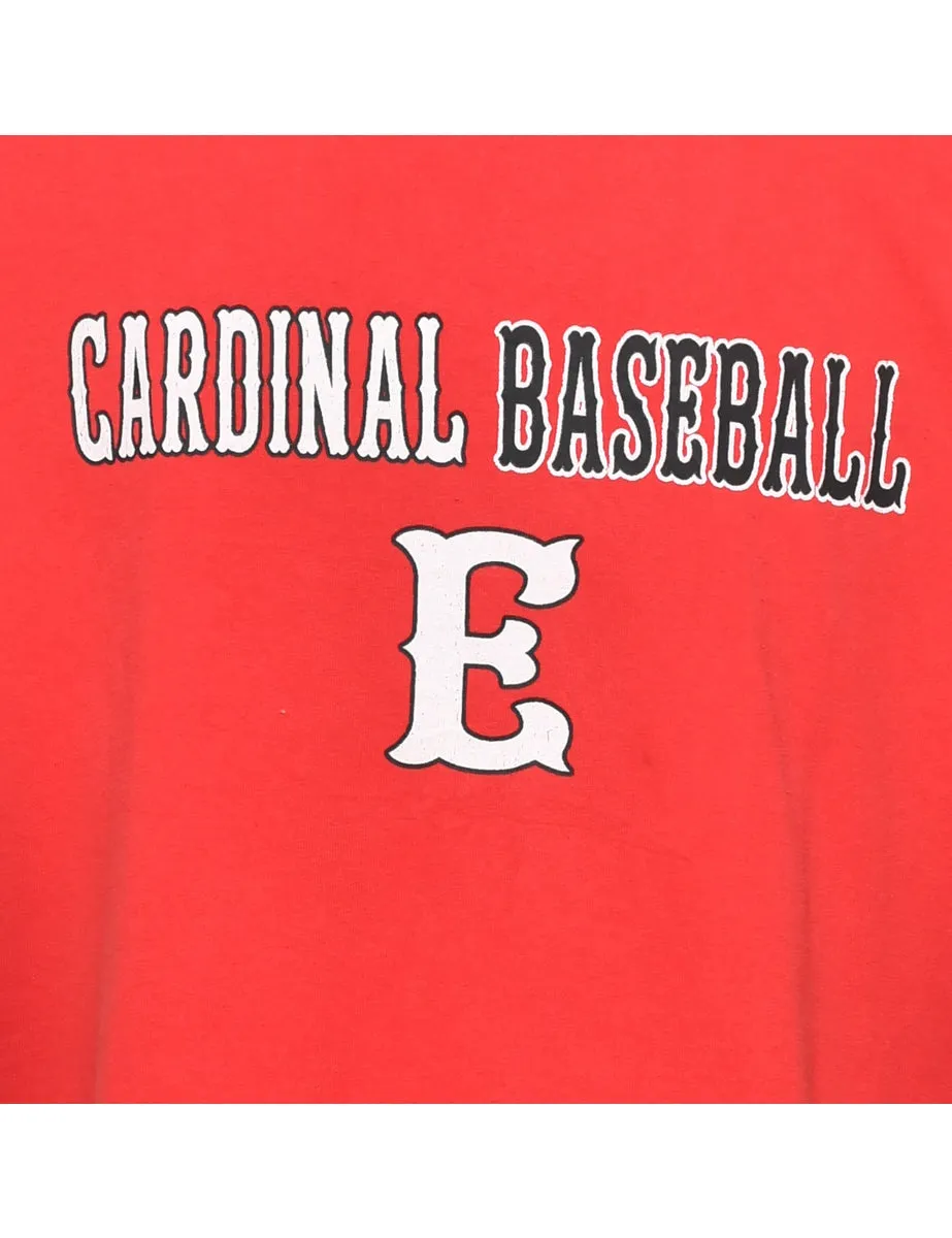 Cardinal Baseball Printed T-shirt - L