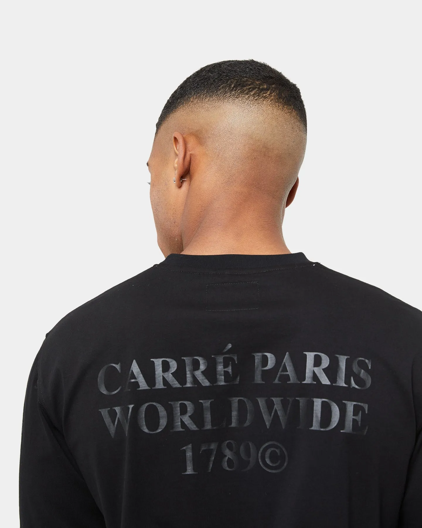 Carre Worldwide Oversized Long Sleeve T-Shirt Black