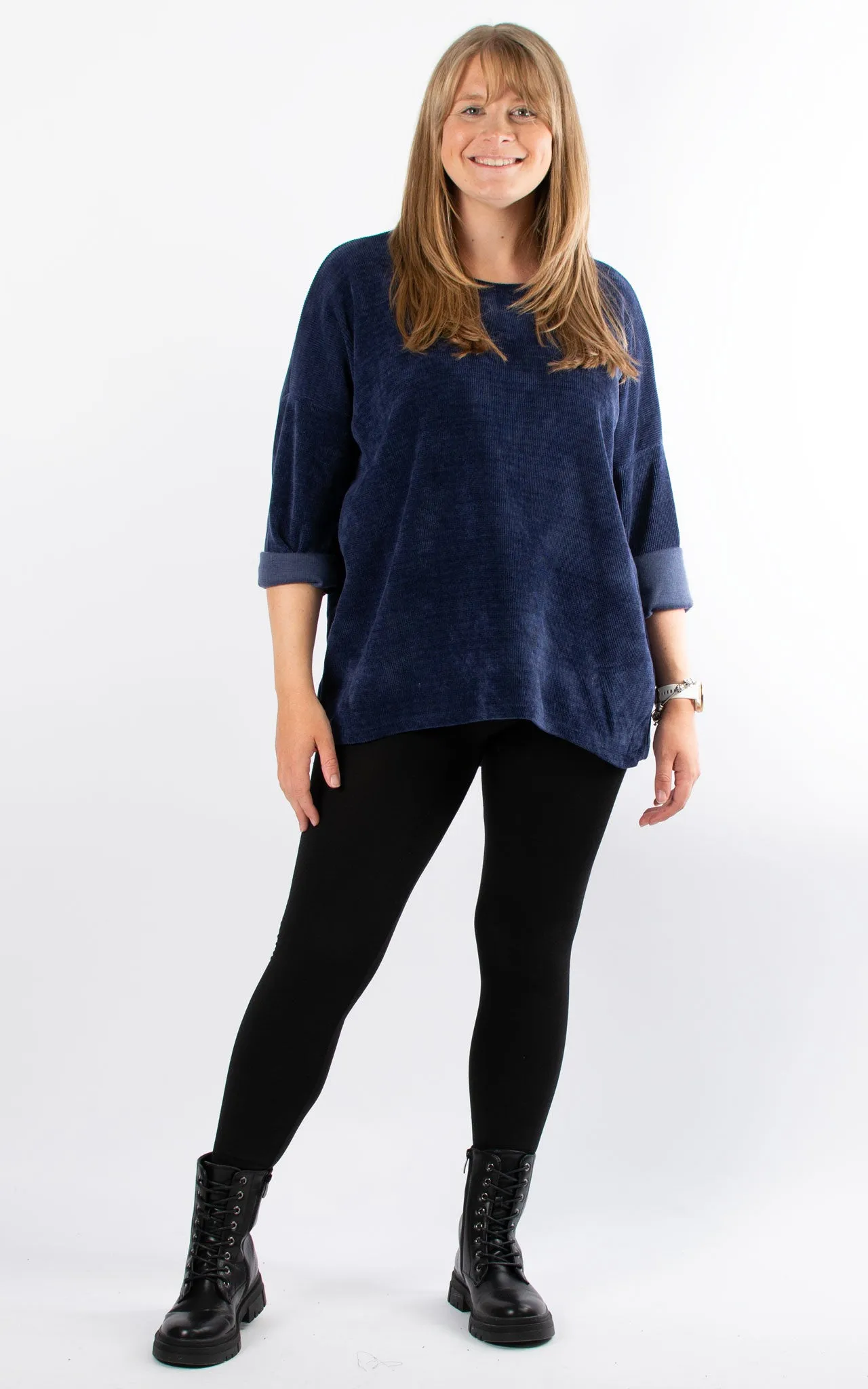 Chenille Jumper | Navy