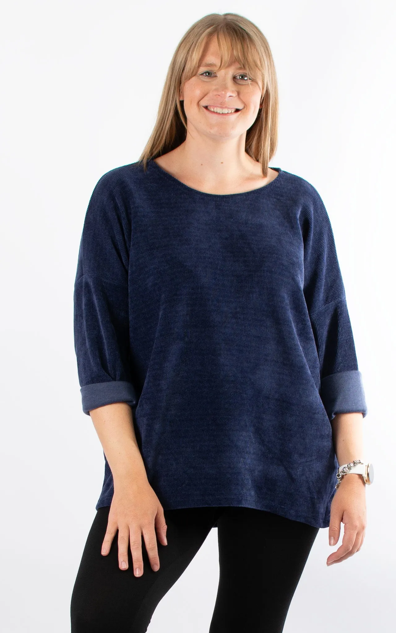 Chenille Jumper | Navy