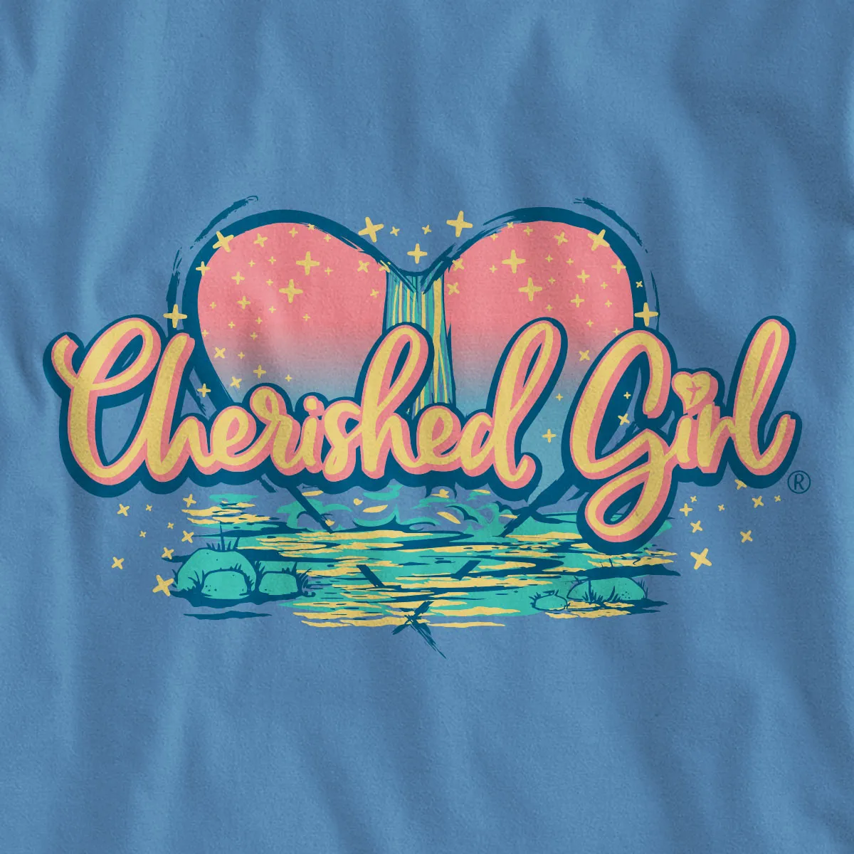 Cherished Girl Womens Long Sleeve T-Shirt Overflowing Love