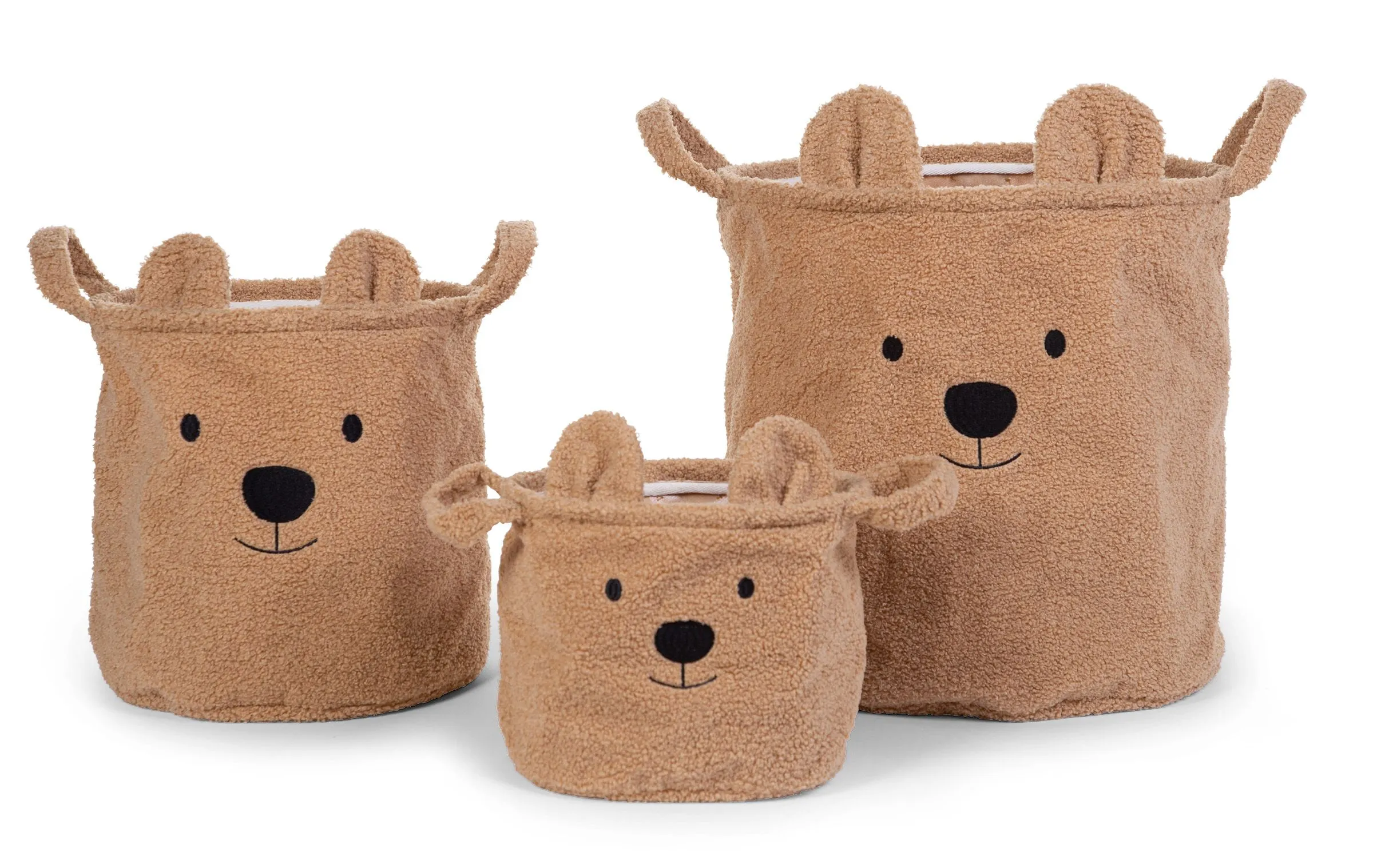 Childhome Teddy Storage Basket - Brown - 40X40X40 CM