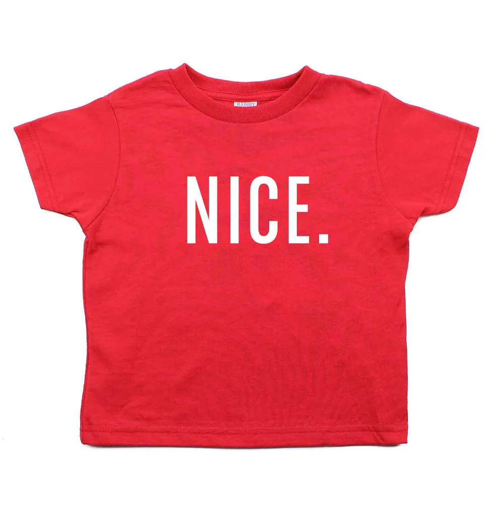 Christmas Naughty & Nice Toddler Short Sleeve T-Shirts