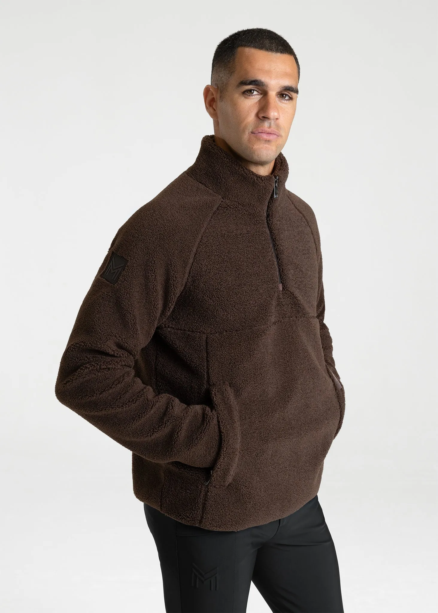 Clan Teddy Halfzip (Chocolate)