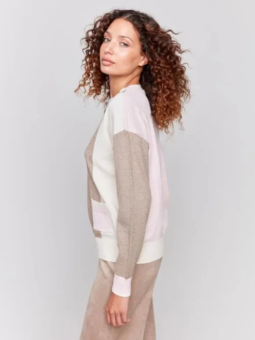 Colorblock Truffle Sweater