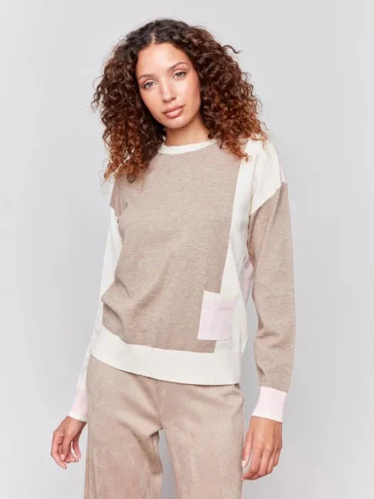 Colorblock Truffle Sweater