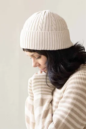 Cream Beanie *organic cotton