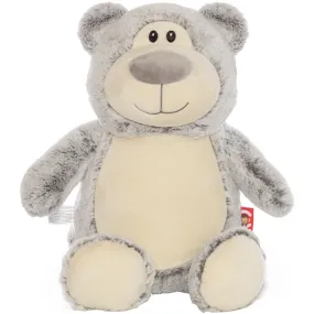 Cubbies Classic Collection Embroidery Blank - Cubbyford Grey Teddy Bear