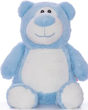 Cubbies Classic Collection Embroidery Blank - Cubbyford Light Blue Teddy Bear