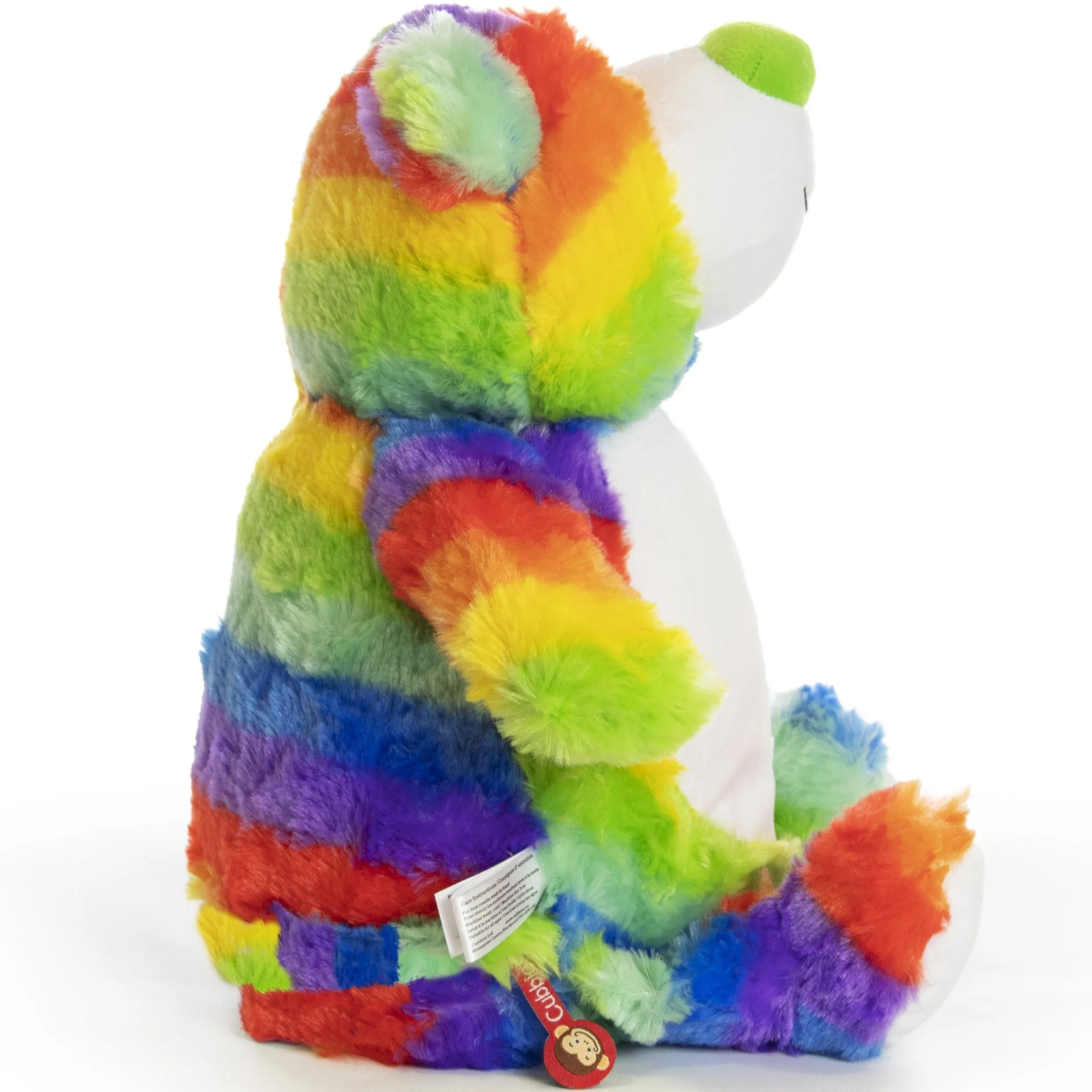 Cubbies Classic Collection Embroidery Blank - Cubbyford Rainbow Teddy Bear