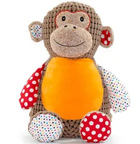 Cubbies Harlequin Sensory Collection Embroidery Blank - Monkey