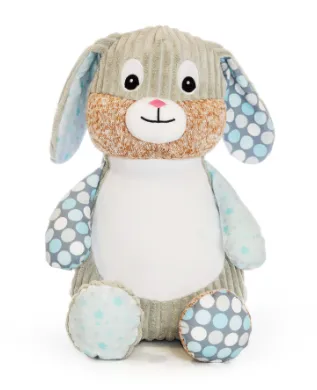 Cubbies Harlequin Sensory Collection Embroidery Blank - Starry Night Bunny