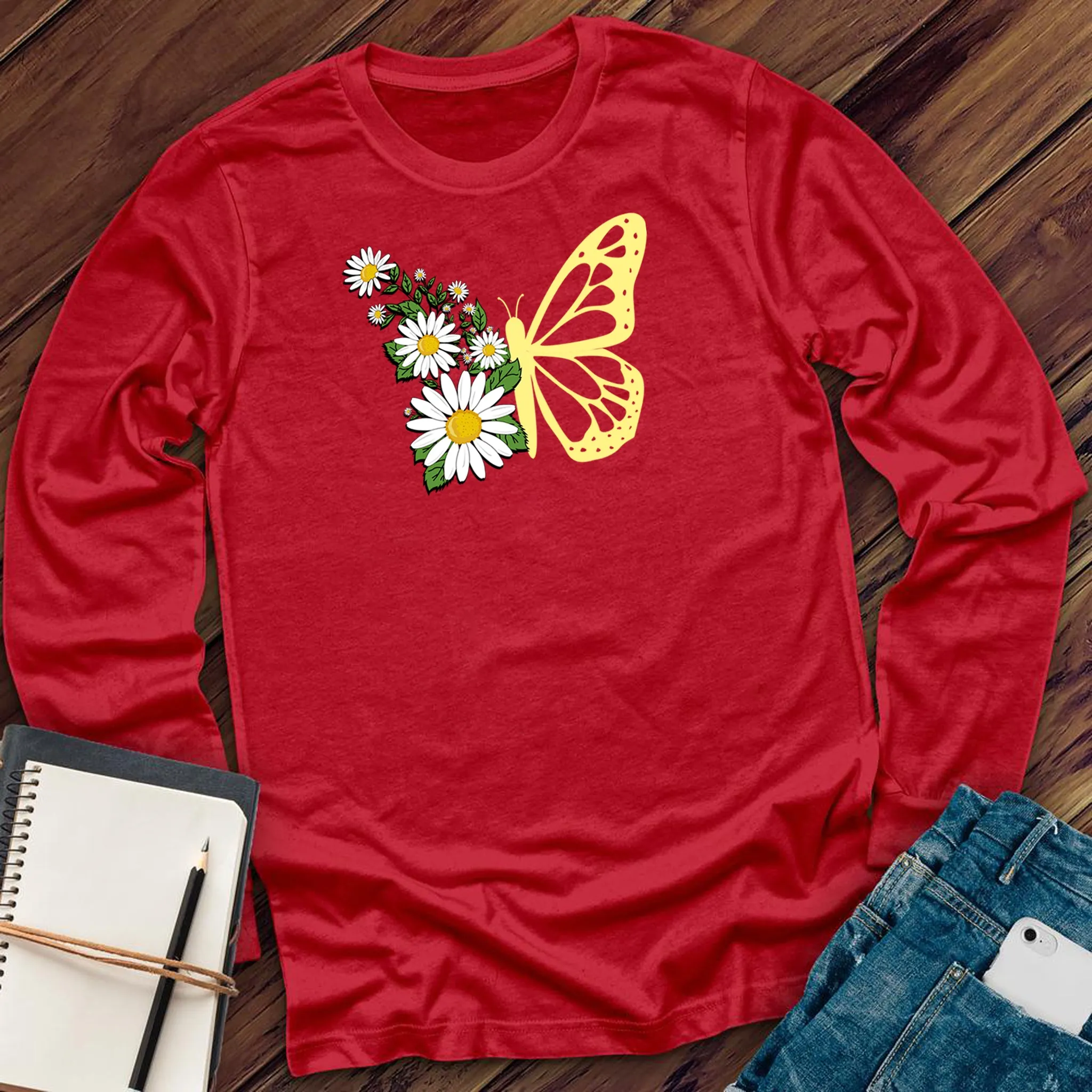 Daisy Butterfly Long Sleeve