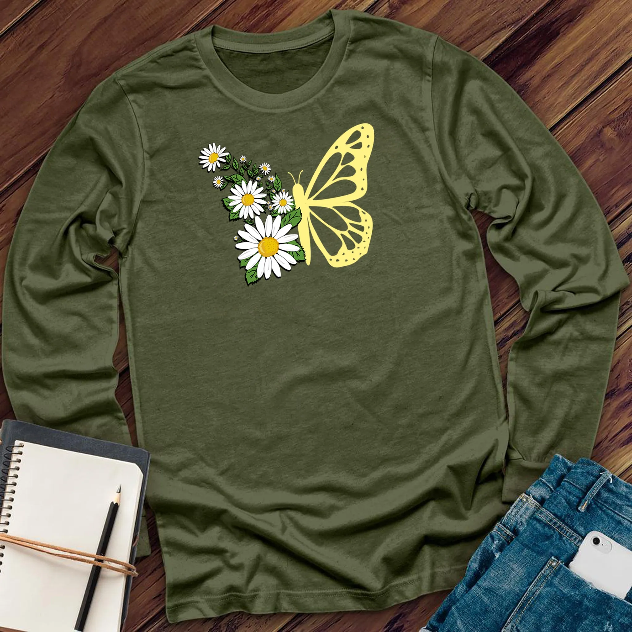 Daisy Butterfly Long Sleeve