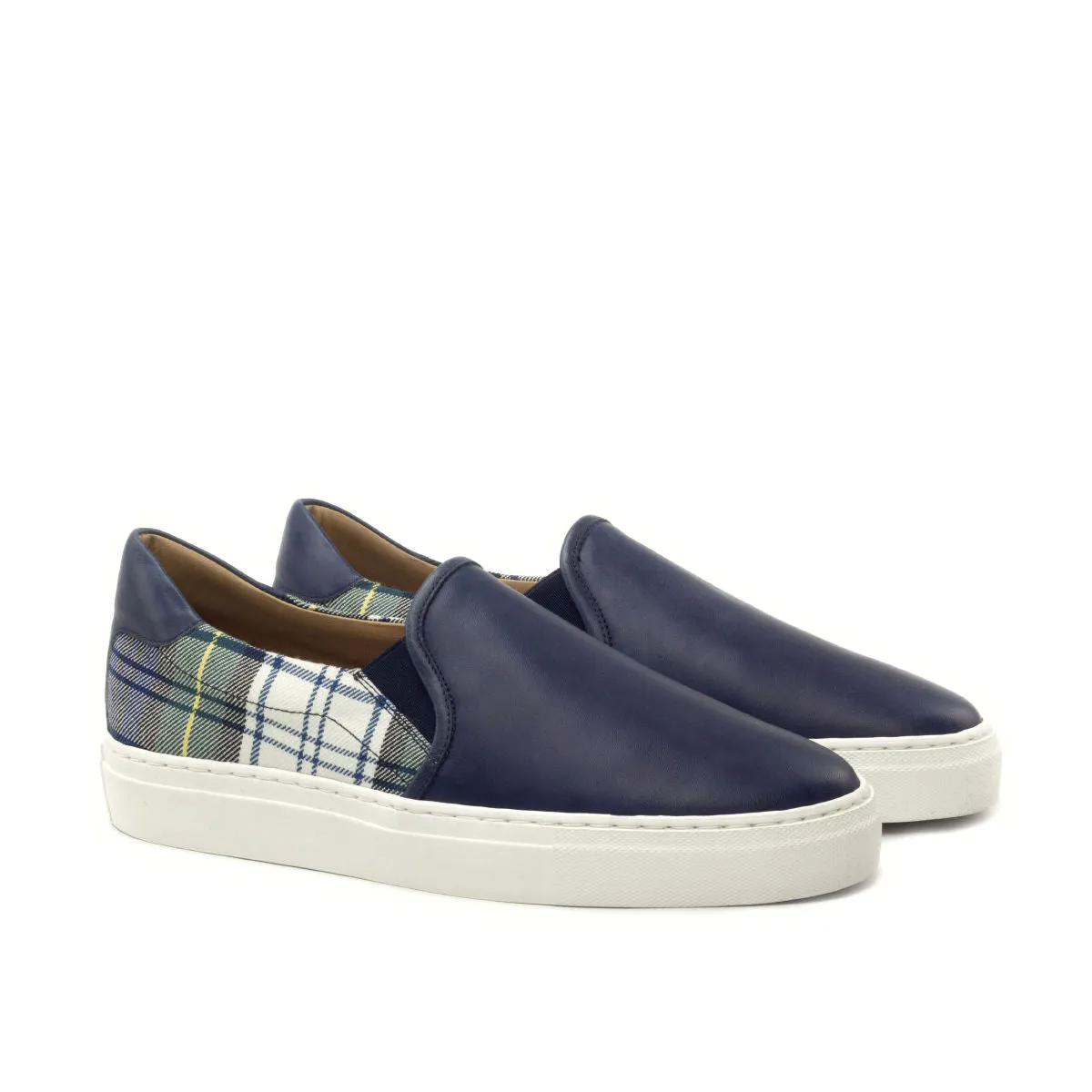 DapperFam Versado in Tartan Men's Sartorial Slip On