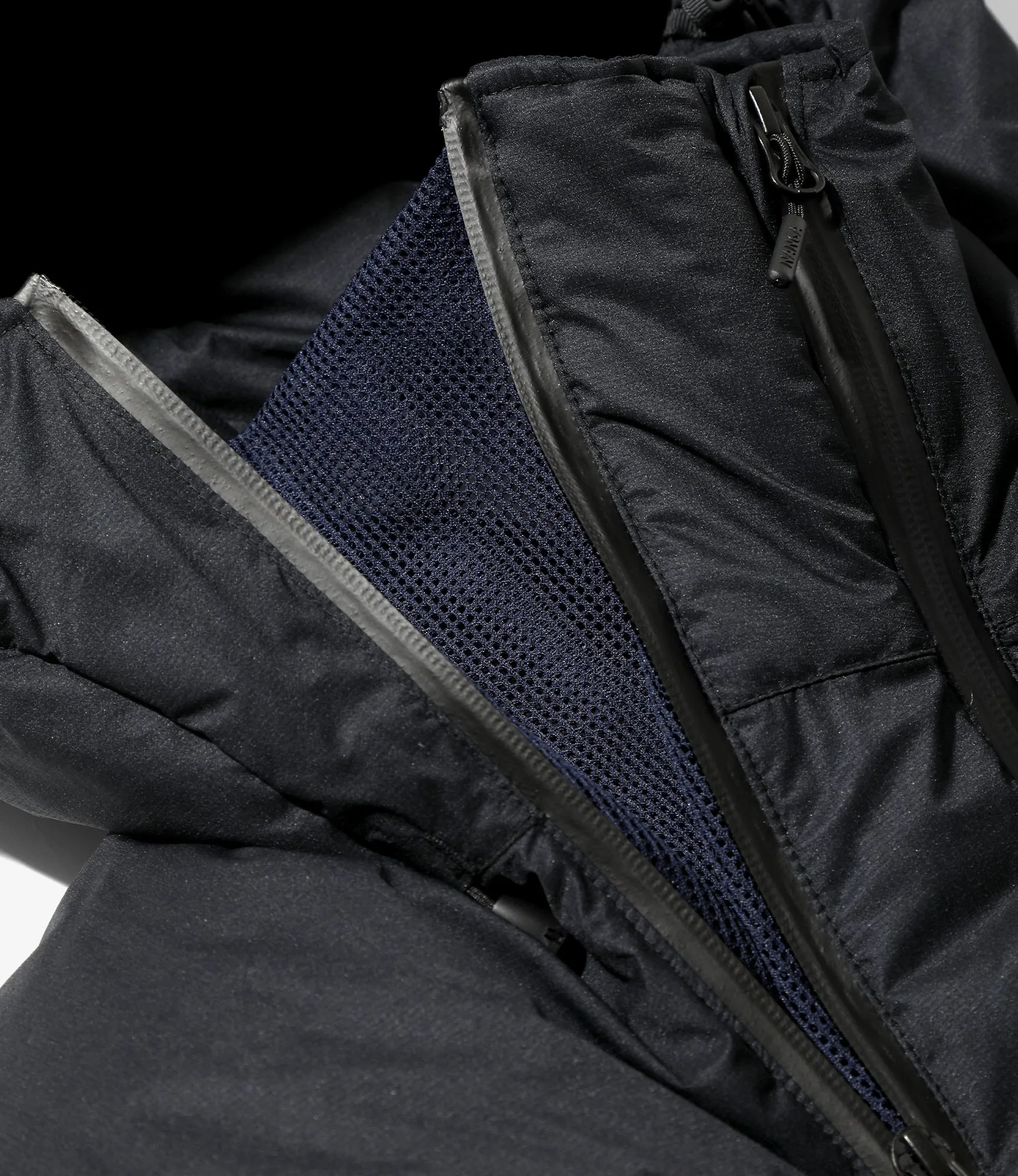 Down Zip Jacket – Dark Navy Ripstop Nylon