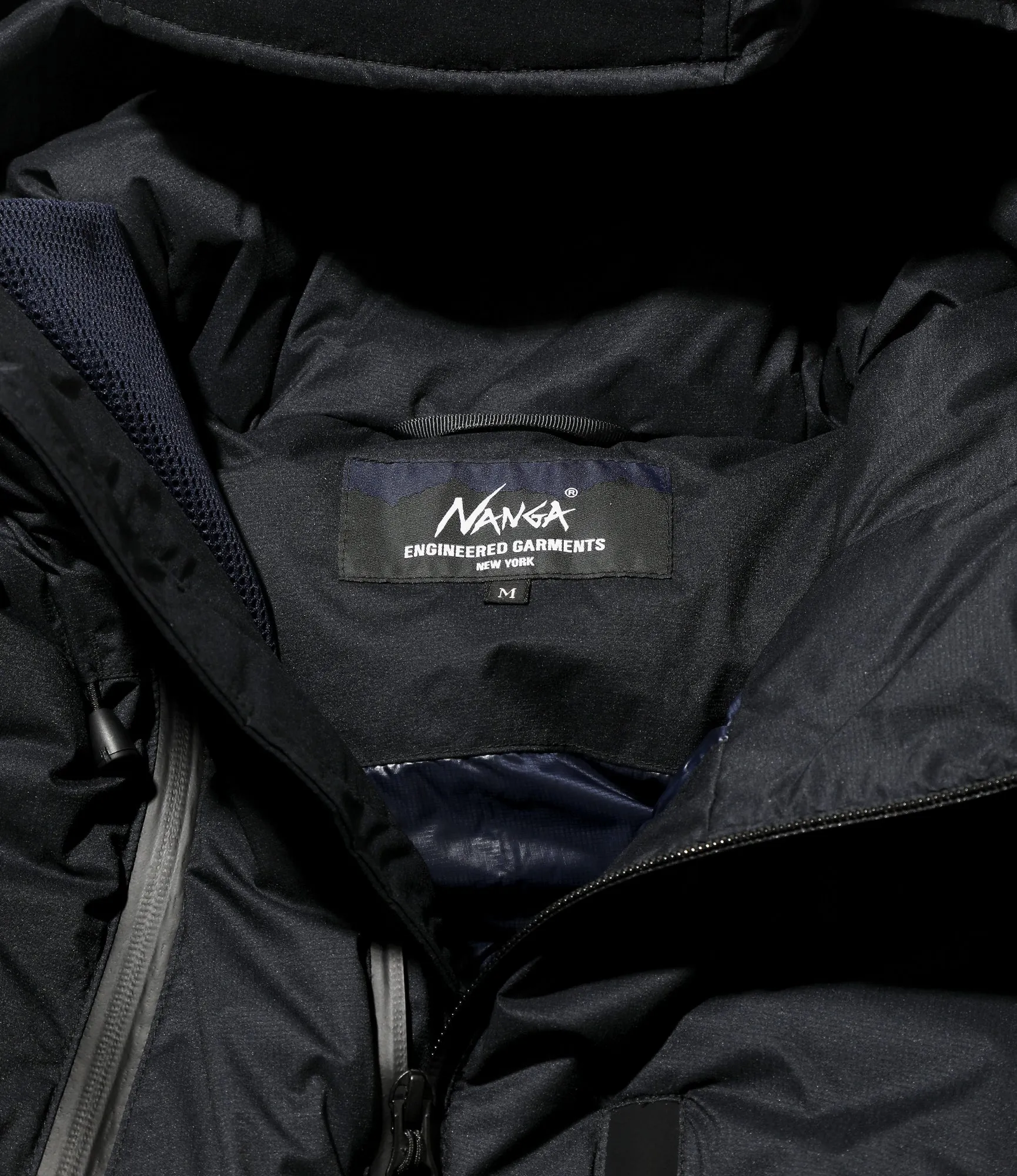 Down Zip Jacket – Dark Navy Ripstop Nylon