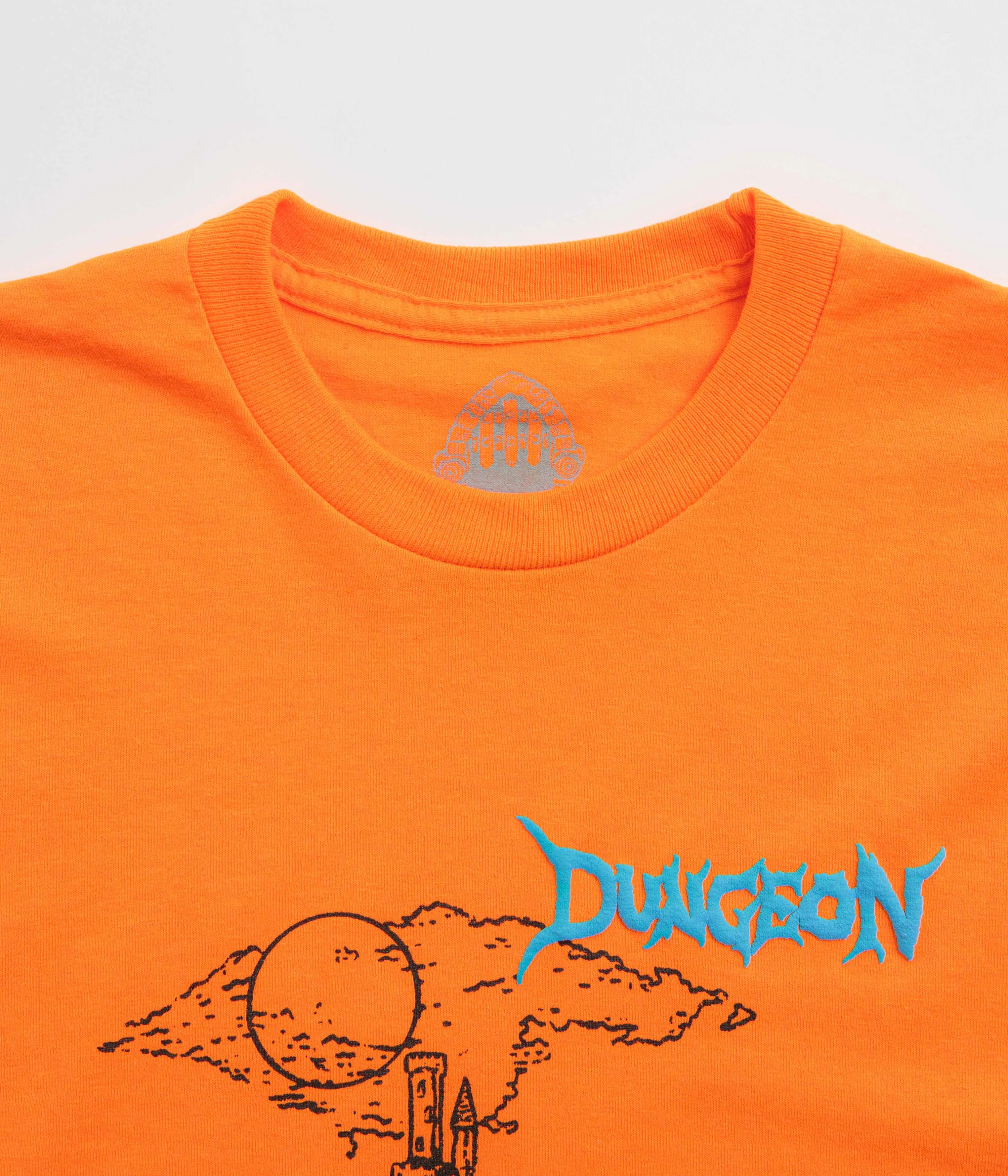 Dungeon Knight Castle Long Sleeve T-Shirt - Orange